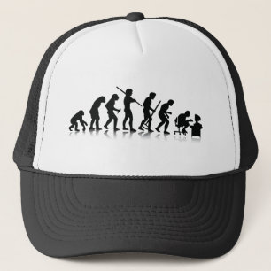 Evolution of Computer Addicts Trucker Hat