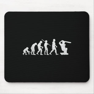 Evolution Of Cricket T Shirt Funny Clic World Gift Mouse Pad