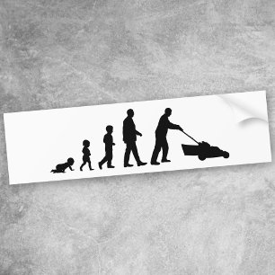 Evolution of Dad - Funny Bumper Sticker for Dad