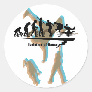 Evolution of Dance Classic Round Sticker
