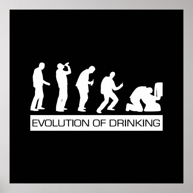 Evolution of Drinking Poster (Front)