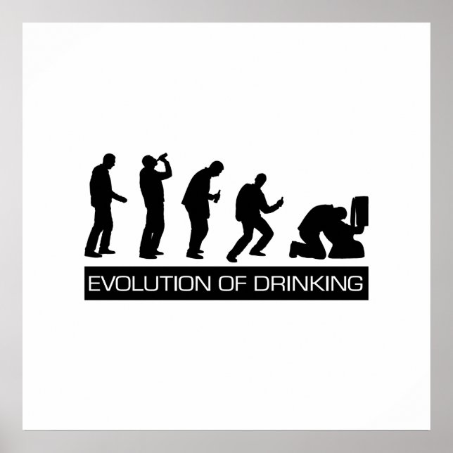 Evolution of Drinking Poster (Front)