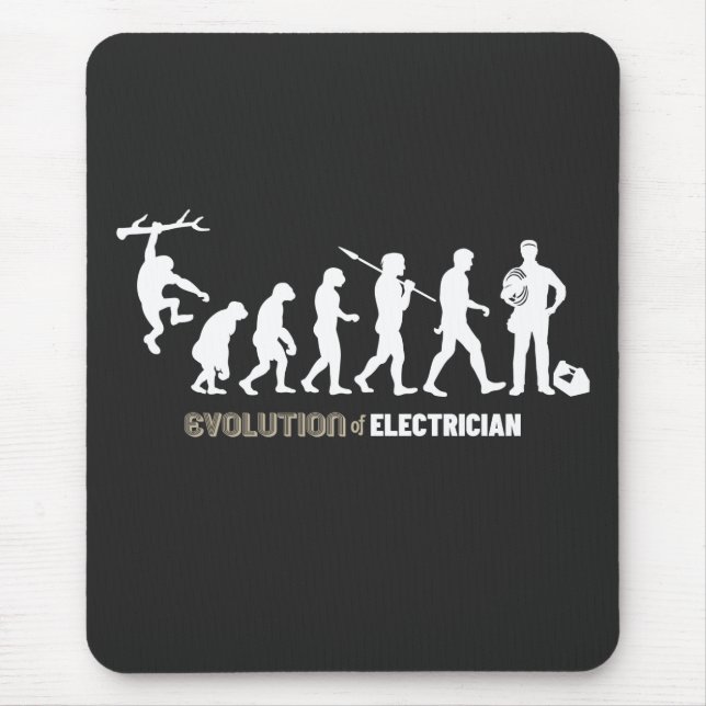 Evolution of Electrician Mouse Pad (Front)