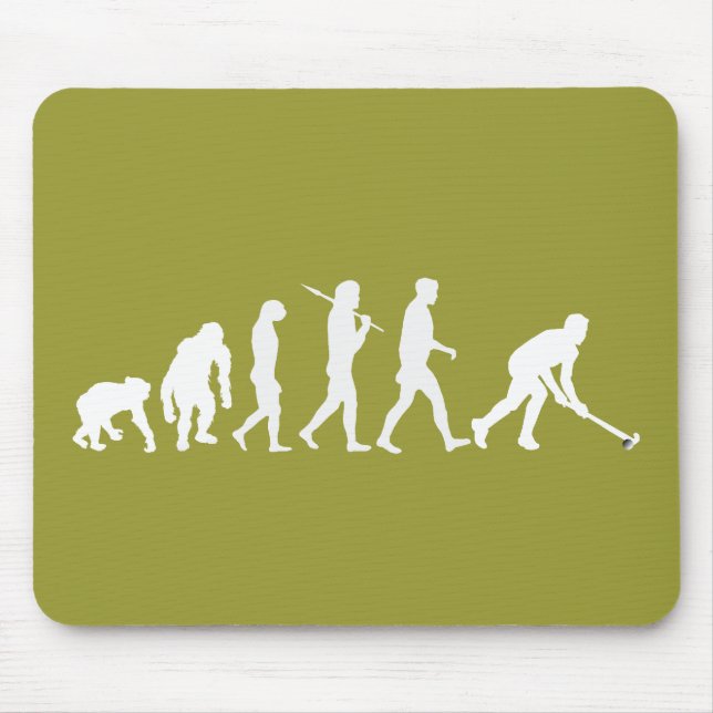 Evolution of Field hockey - Hockey gifts Mouse Pad (Front)