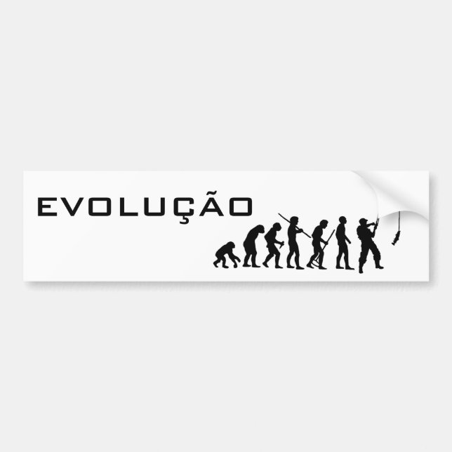 EVOLUTION OF FISHES BUMPER STICKER (Front)