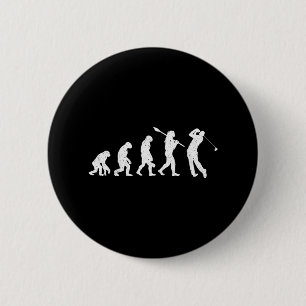 Evolution Of Golfer - Dad Grandpa Golfing Lover Go 2 Inch Round Button