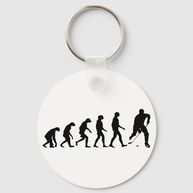 Evolution of Hockey Keychain (Front)
