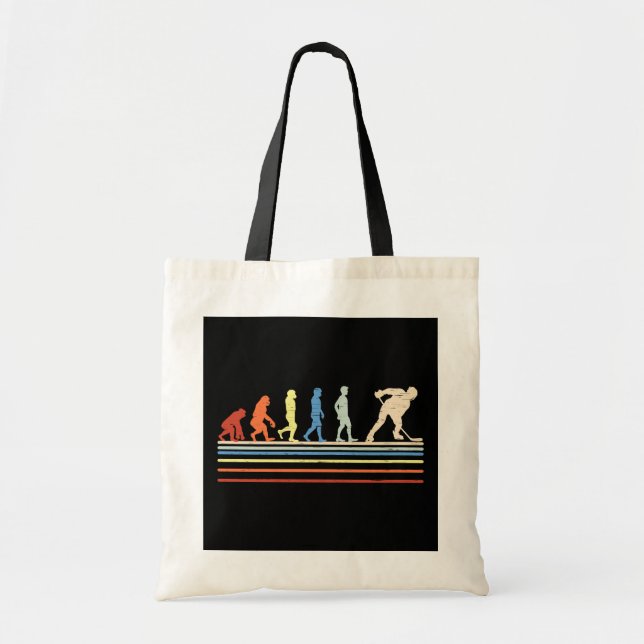 Evolution of Hockey Tote Bag (Front)