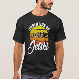 Evolution Of Jet Ski Retro Water Sport Club Skiin T-Shirt