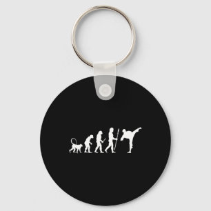 Evolution Of Karate Keychain