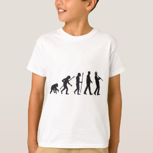 evolution of man clarinet player T-Shirt