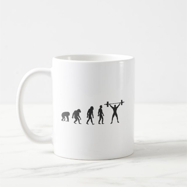 Evolution of Man Coffee Mug (Left)