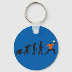 evolution of man handball goal keeper keychain