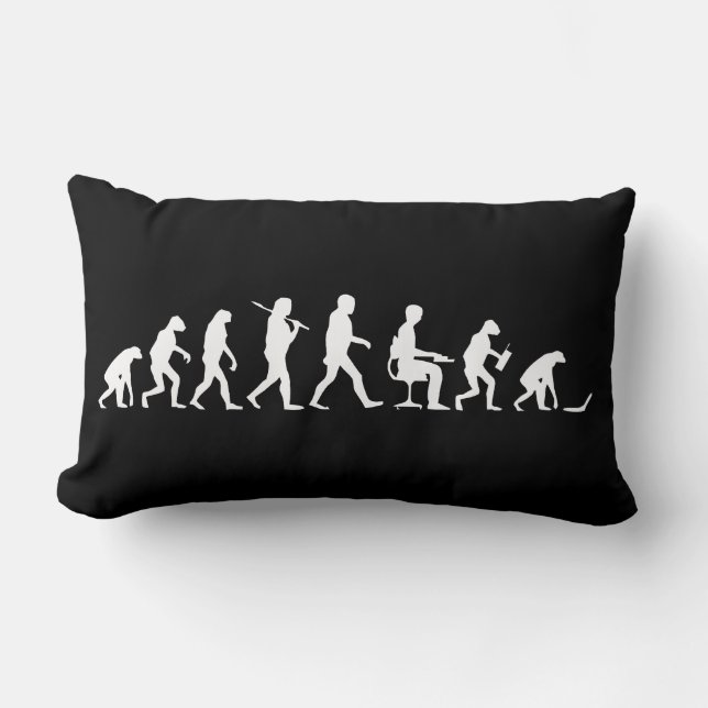 Evolution of Man Laptop Lumbar Pillow (Front)