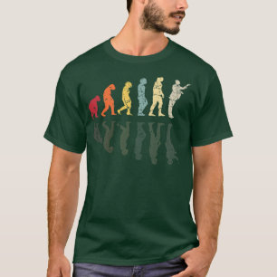 Evolution Of Man Orchestra Conductor Retro Vintage T-Shirt