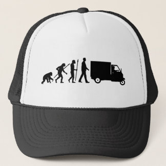 Evolution of man Piaggio Ape mini transporter Trucker Hat