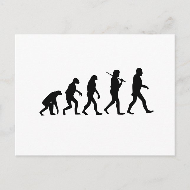 Evolution of Man Postcard (Front)