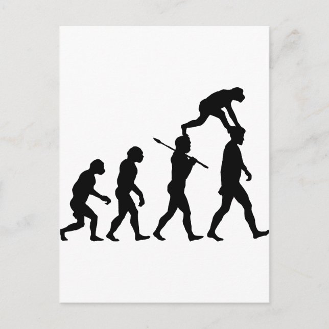 Evolution of Man Postcard (Front)