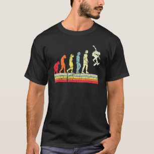 Evolution Of Man Skateboarding Vintage Skate Stree T-Shirt