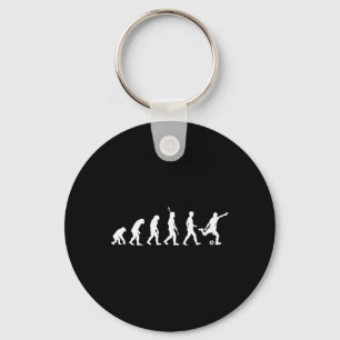 Evolution Of Man - Soccer Lover Soccer Player Keychain