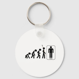Evolution of Men Keychain