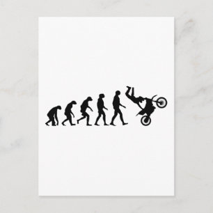 Evolution of Motocross Postcard