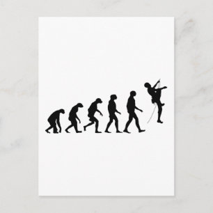 Evolution of Mountain Climbing Postcard