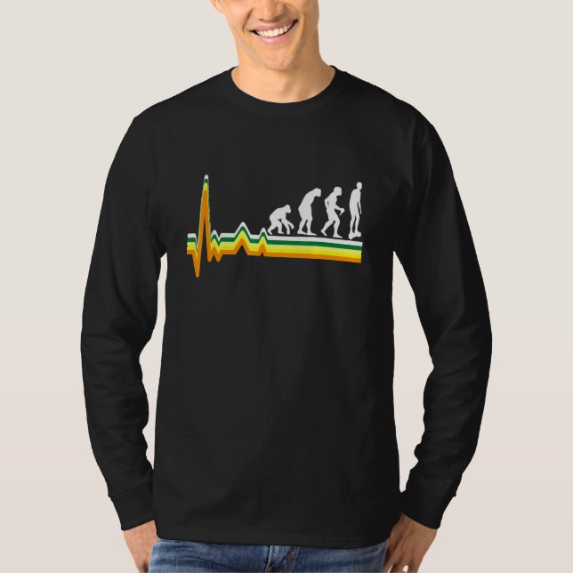 Evolution Of One Wheel Hoverboard Electric Skatebo T-Shirt (Front)