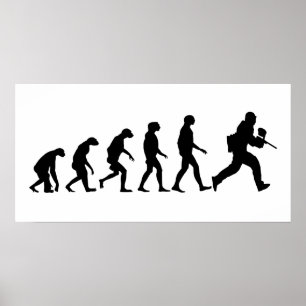 Evolution of Paintball Poster