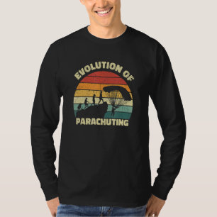 Evolution Of Parachuting Cool Sky Rock Cliff T-Shirt