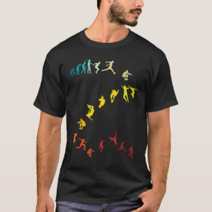 Evolution of Parkour  Vintage Retro Evolving Man a T-Shirt