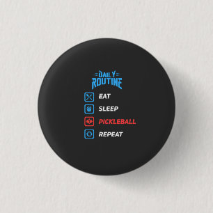 Evolution of Pickleball 1 Inch Round Button