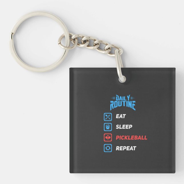 Evolution of Pickleball Keychain (Front)
