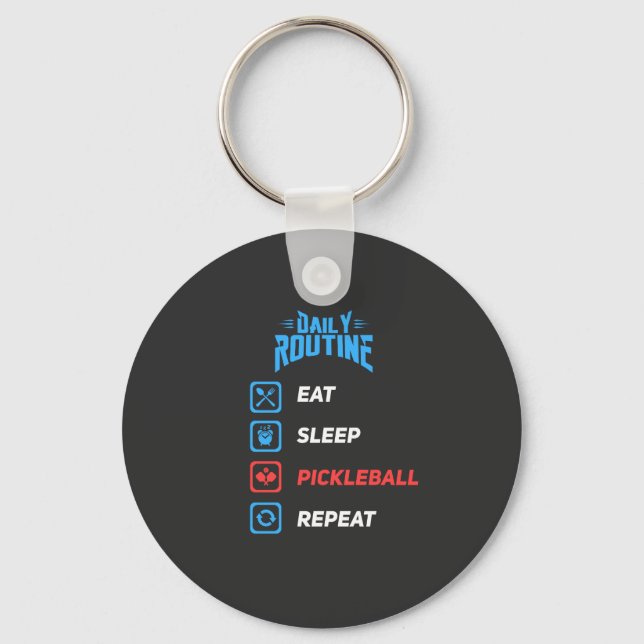 Evolution of Pickleball Keychain (Front)