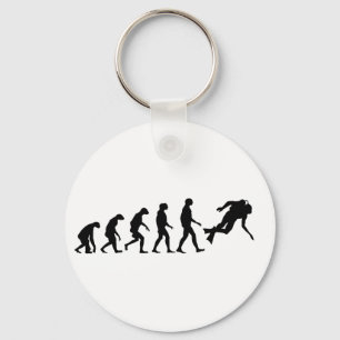 Evolution of Scuba Diving Keychain