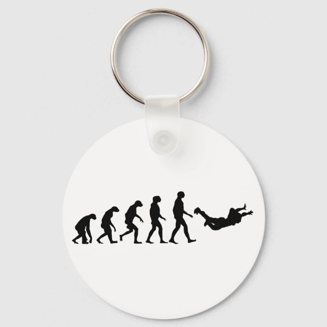Evolution of Skydiving Keychain (Front)