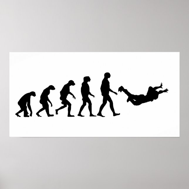 Evolution of Skydiving Poster (Front)