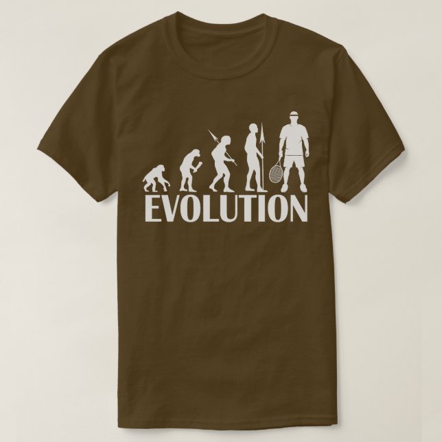 Evolution Of Tennis  T-Shirt (Design Front)
