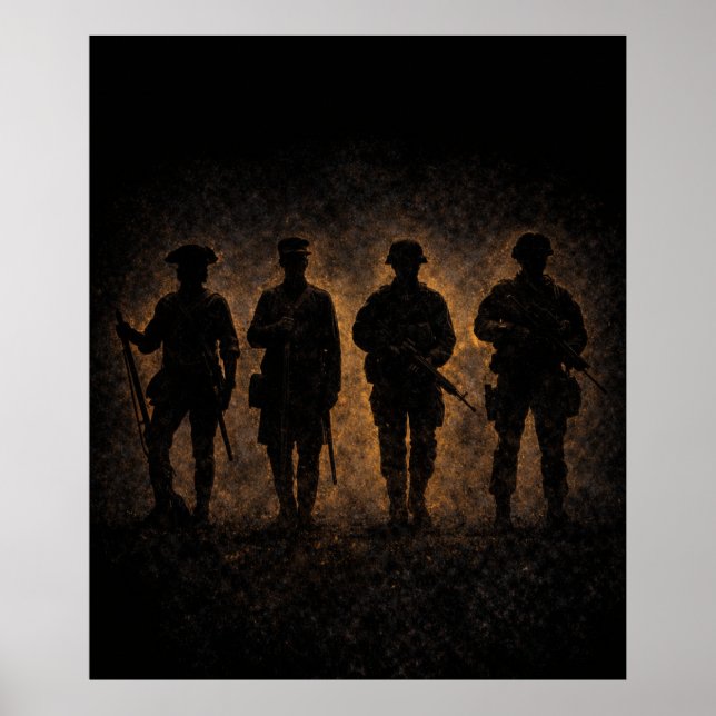 Evolution of the American Soldier  Poster (Front)
