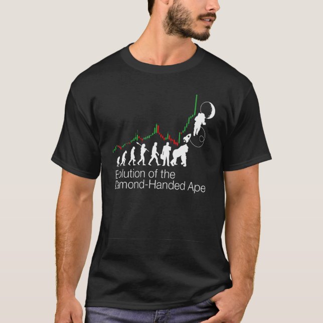 Evolution Of The Diamond Handed Ape T-Shirt (Front)
