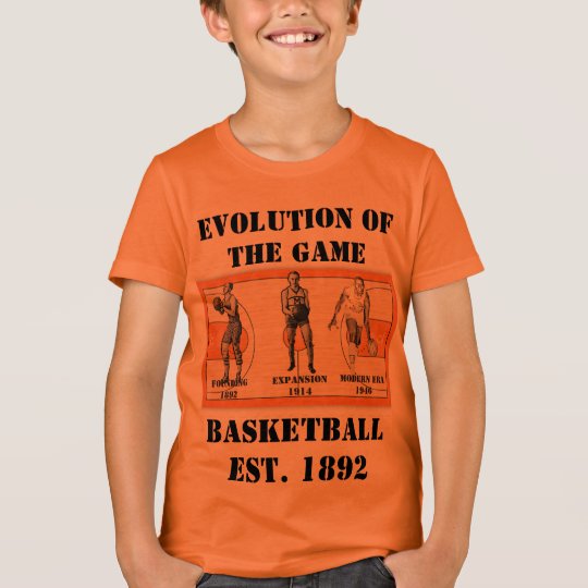 Evolution of the Game--Basketball T-Shirt
