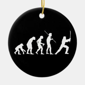 Evolution of the Ninja - from man to ninja Ceramic Ornament