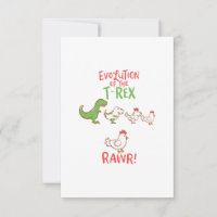 Evolution Of The T-Rex RAWR! Funny Dino Chicken