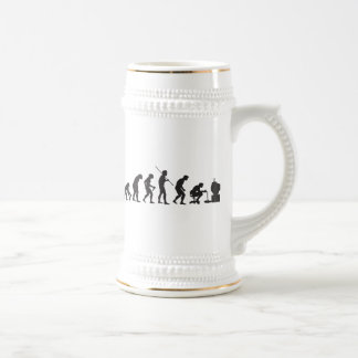 Evolution of Video Games Gaming Gamer Beer Stein