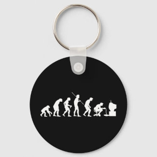Evolution of Video Games Gaming Gamer Keychain