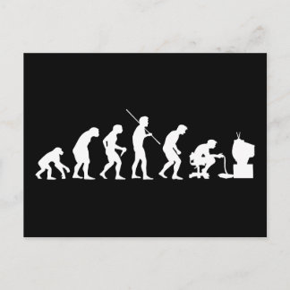 Evolution of Video Games Gaming Gamer Postcard