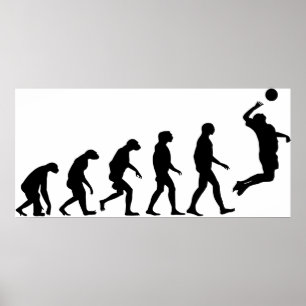 Evolution of Volleyball Poster