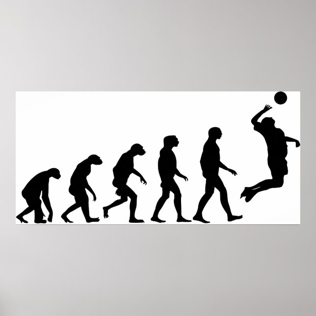 Evolution of Volleyball Poster (Front)