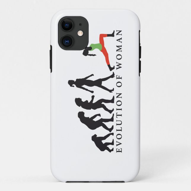 evolution of woman yoga position Case-Mate iPhone case (Back)