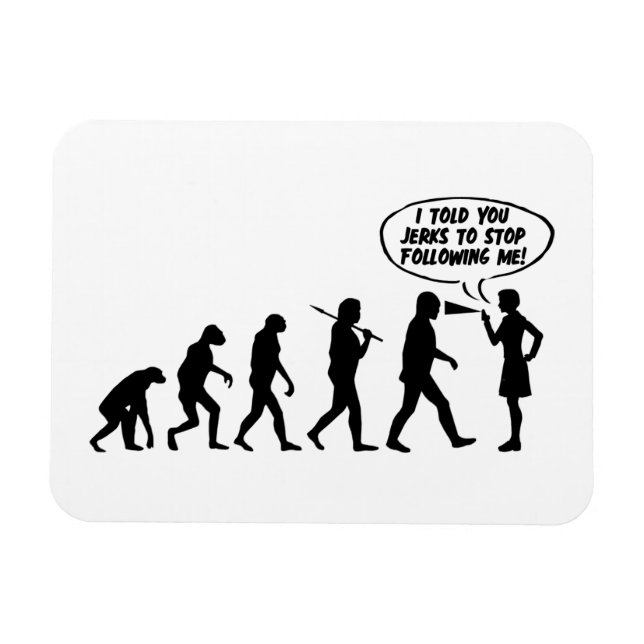 Evolution Of Women Pepper Spray - Funny Feminist Magnet (Horizontal)